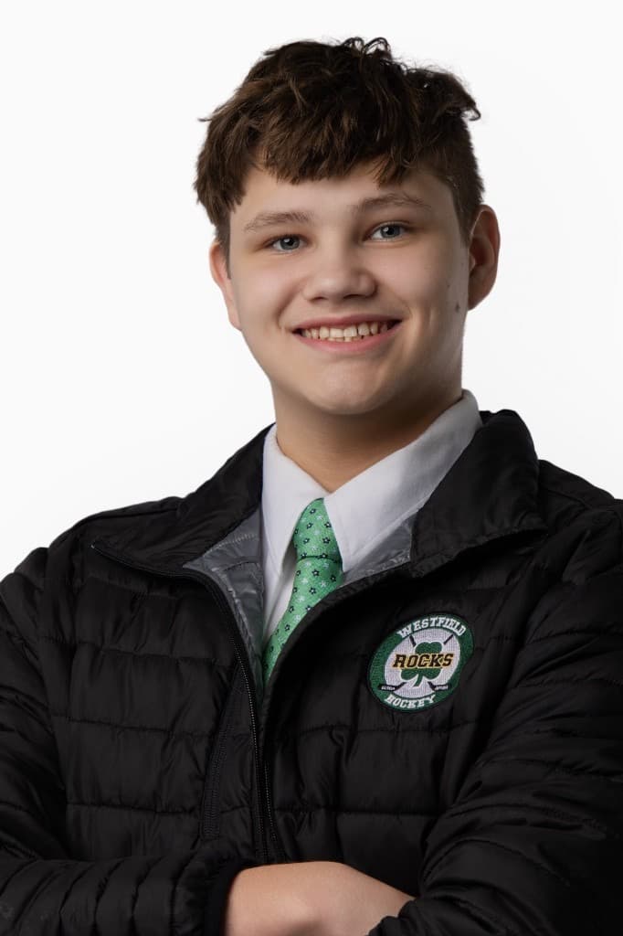 Dalton Giddings, Westfield Ice Rocks senior portrait